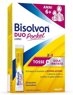 BISOLVON DUO POCKET LENITIVO NEW 12 BUSTINE 12 G