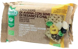 PANITO CRACKERS DI AVENA CON SEMI DI SESAMO E CHIA BIO 4 PEZZI DA 35 G